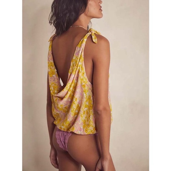 Intimately Free People Bare It All Lace Thong Bodysuit - Picture 2 of 6